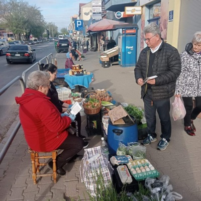 Akcja promocyjna Lewicy na ulicach Radomia